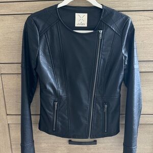 Women’s Black Faux Leather Jacket